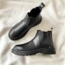 Men PU Leather High Top Splicing Slip On Casual Chelsea Boots