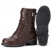 Men PU Non Slip Side Zipper Lace Up Retro Casual Boots