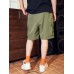 Mens Letter Side Stripe Pockets Print Casual Drawstring Cargo Shorts